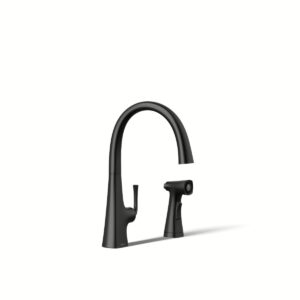 Kohler 22064-BL | Graze Black GRAZE® SWING SPOUT W/ SIDE SPRAY