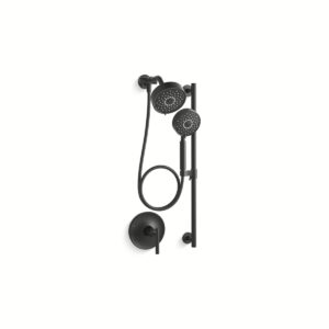 Kohler 22181-G-BL | Purist Black PURIST® ESSENTIALS SHOWERING PKG 1.75GPM