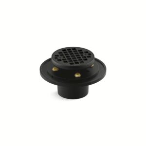 Kohler 22671-BL | Black ROUND DESIGN TILE-IN SHOWER DRAIN