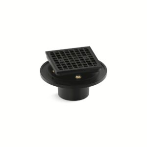 Kohler 22673-BL | Black SQUARE DESIGN TILE-IN SHOWER DRAIN
