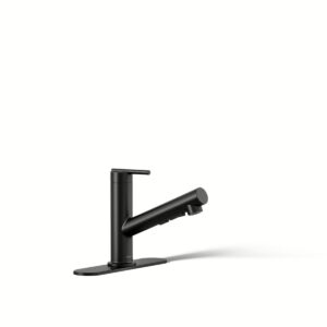 Kohler 22976-BL | Crue Black CRUE® PULL OUT KITCHEN FAUCET