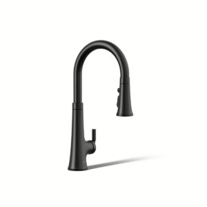 Kohler 23766-WB-BL | Tone Black TONE®PULL DOWN KITCHEN FAUCET W/KONNECT®