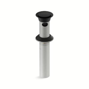 Kohler 25322-BL | Black CLICKER DRAIN WITH OVERFLOW