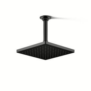 Kohler 26148-BL | Black HONESTY®SQUARE RAINHEAD, 8” 2.5 GPM