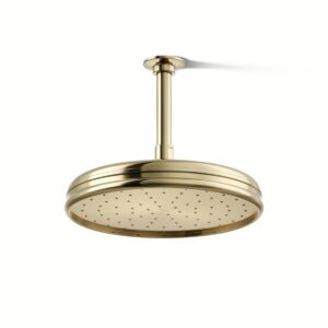 Kohler 13693-G-AF | Traditional Gold 10 TRADITIONAL ROUND RAIN SHWHD, 1.75GPM