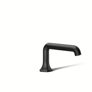 Kohler 27017-BL | Occasion Black OCCASION™ DECK MOUNT BATH STRAIGHT SPOUT
