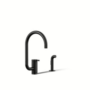 Kohler 28272-BL | Components Black COMPONENTS® ARC SWING SPOUT W/SIDESPRAY