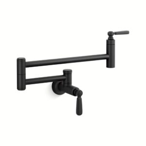 Kohler 28359-BL | Edalyn Black EDALYN™ WALL-MOUNT POT FILLER