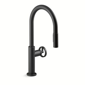 Kohler 28669-9-BL | Billet Black BILLET™ PULL-DOWN - CIRCLE HANDLE