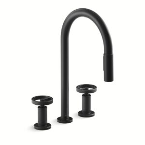 Kohler 28671-9-BL | Billet Black BILLET™ WIDESPREAD PD - CIRCLE