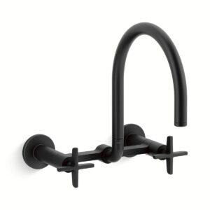 Kohler 28672-3-BL | Billet Black BILLET™ WM BRIDGE - CROSS HANDLE