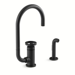Kohler 28675-9-BL | Billet Black BILLET™ SWING - CIRCLE HANDLE