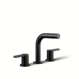 Kohler 33592-4-BL | Elate Black ELATE™ WIDESPREAD LAV FAUCET, 1.2 GPM