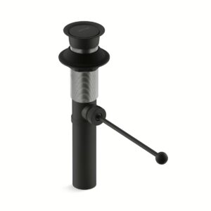 Kohler 7114-BL | Black POP-UP LAV DRAIN W/O OVERFLOW, EXPOSED