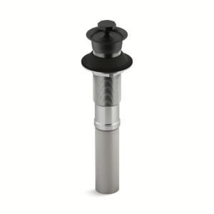 Kohler 7127-BL | Black LAV DRAIN, NON-REMVBLE STPR W/O OVRFLW