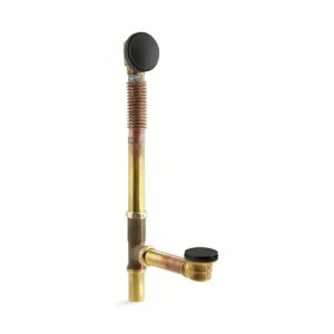 Kohler 7259-BL | Clearflo Black CLEARFLO™ BRASS TOE TAP BATH DRAIN
