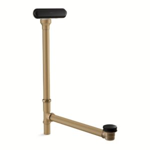 Kohler 7271-BL | Clearflo Black CLEARFLO™ BRASS SLOTTED OVERFLOW BTH DRN