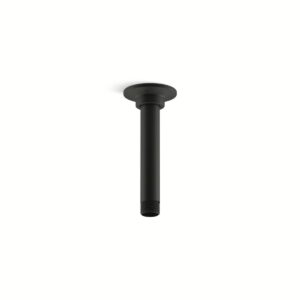 Kohler 7394-BL | Black SHOWER ARM/6 CEILING MOUNT