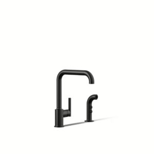 Kohler 7508-BL | Purist Black PURIST® PRIMARY SWING SPOUT, W/SPRAY