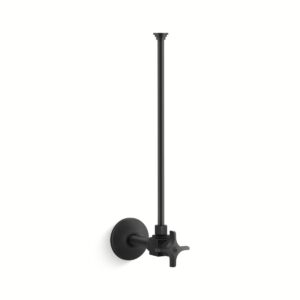 Kohler 7637-BL | Black TOILET SUPPLY 3/8 W/STOP