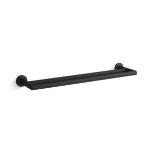 Kohler 78375-BL | Components Black COMPONENTS™ DOUBLE TOWEL BAR ASSEMBLY