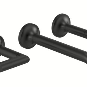 Brizo Jason Wu Odin T65875LF-BLLHP Lavatory Faucet Trim 8-1/2" Wall-Mount 3H 8CC 1.50 GPM L/Handles Black
