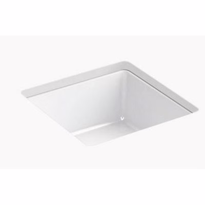 Kohler Verticyl 8188-0 Lavatory Sink 14" Square Basin Undermount W/Overflow White