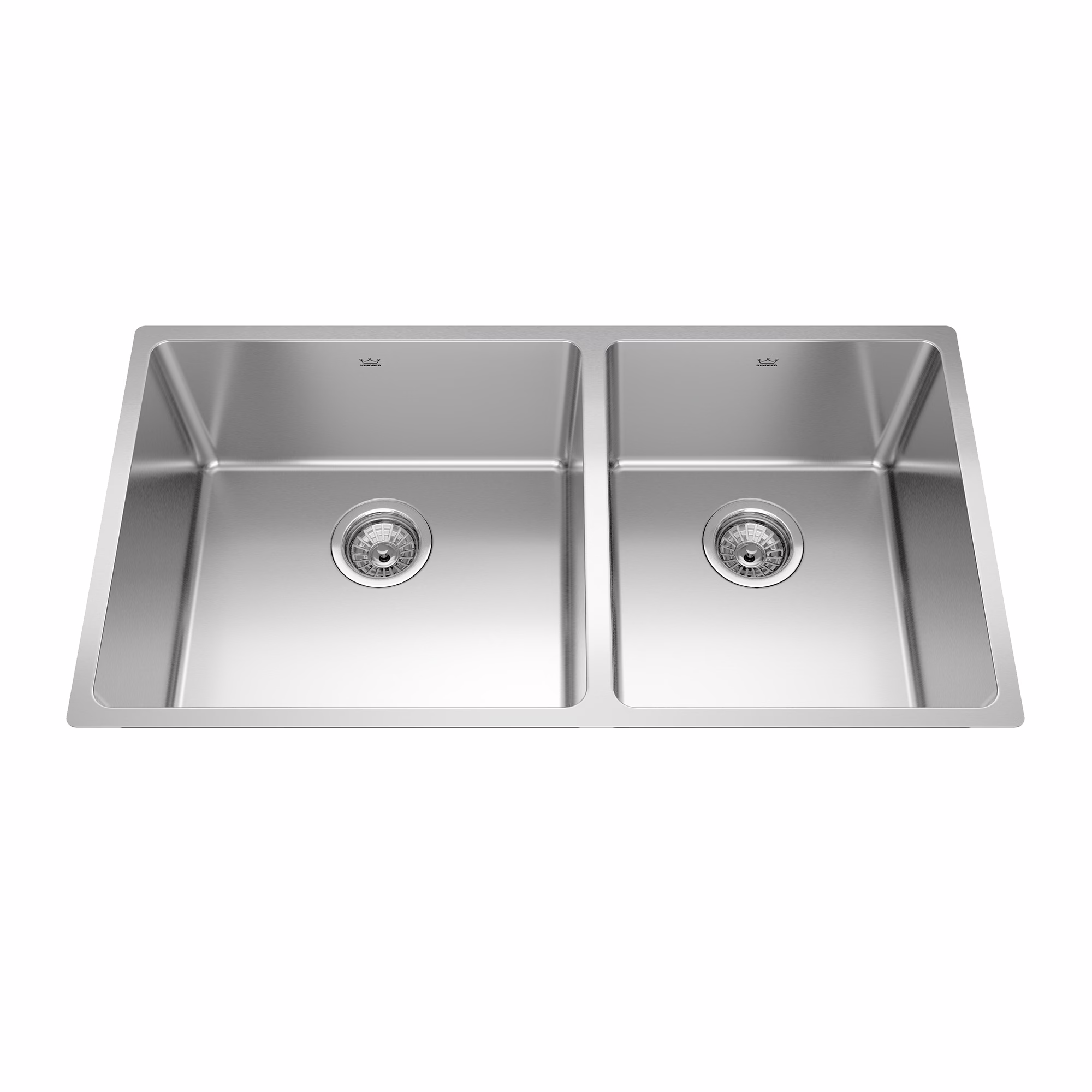 Franke Kindred Brookmore BCU1835R-9 Kitchen Sink 35" x 19" SS 18GA 2-Bowl 60/40 Undermount