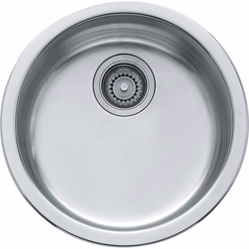 Franke Kindred Rotondo RBX110 Bar & Prep Sink 18" x 7" SS 1-Bowl Round Dual-Mount