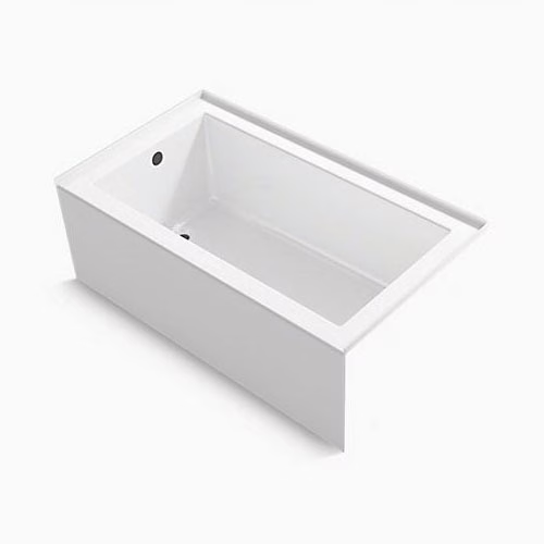 Hytec Wellbrook ACW20462L-0 Bathtub 60" x 34" Acrylic LD W/Apron White