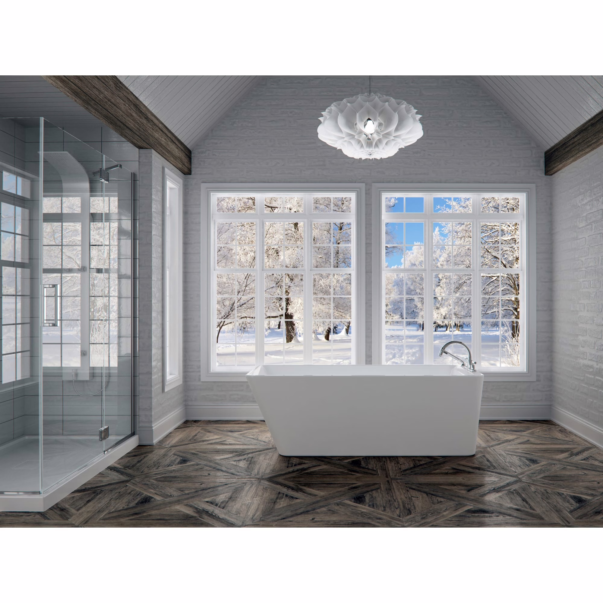 Neptune Lauzanne LAU3066F1 16.21911.0000.10 Bathtub 67" x 30" Acrylic White