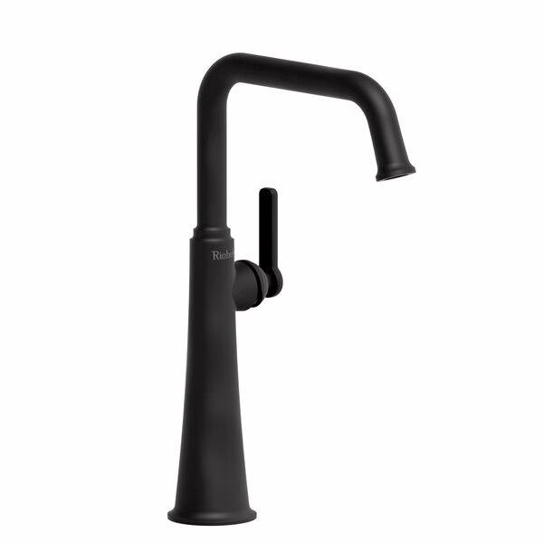 Riobel Momenti MMSQL01JBK Lavatory Faucet 5-1/2" Tall Deck-Mount 1H 1.50 GPM W/1-J Handle L/Drain Black