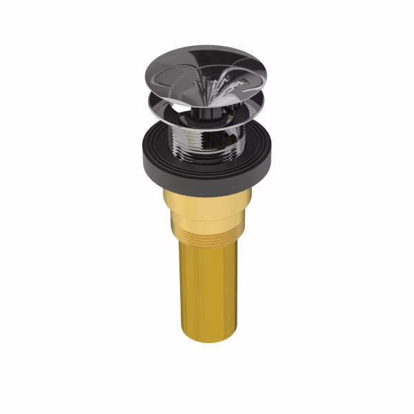 Oakville Stamping 300Q-BCP Brass Waste & Overflow Pop-Up F/Bathtub W/Clicker Kit Brass Chrome