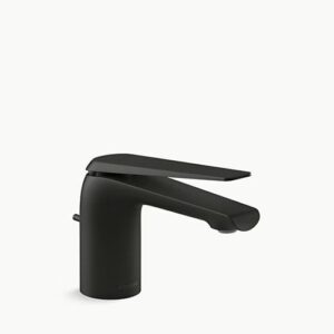 Kohler Avid 97345-4-BL Lavatory Faucet 5-7/8" Deck-Mount 1H 1.20 GPM W/1-Lever Pop-Up Black