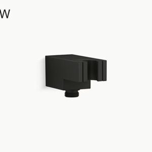 Kohler Statement 26310-BL Hand Shower Holder Wall-Mount W/Supply Elbow Black