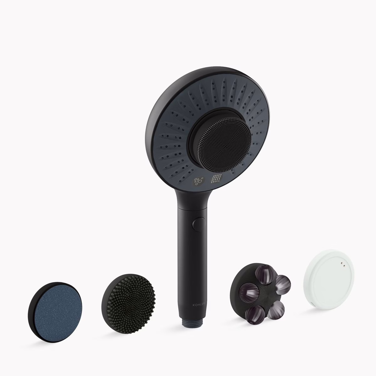 Kohler SpaViva 28682-Y-BL 10-13/16x5-1/8 2F Hand Shower 2.50 GPM W/All-In-One Cleasing Device Katalyst MicroBubble MBLK