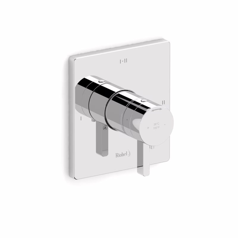 Riobel Paradox PXTQ23C-SPEX Shower Valve 1/2" 2-Way T&P W/1-Lever Chrome Complete