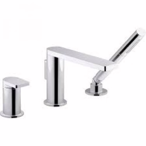 Kohler Composed 73078-4-CP Bathtub Filler 8-1/4" Deck-Mount W/1-Handle Hand Shower Chrome