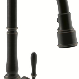 Kohler Artifacts 99259-2BZ Kitchen Faucet 9-1/16" High-Arc Deck-Mount 1H Pull-Down Spray W/1-Lever Bronze
