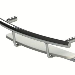 Heathcraft Invisia INV-SHS-CP Shelf 20" 304 SS Shampoo Wall-Mount W/Grab Bar Chrome