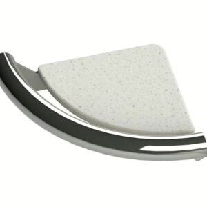 Heathcraft Invisia INV-CS-CP Shower Shelf 9" Corner W/Grab Bar Chrome