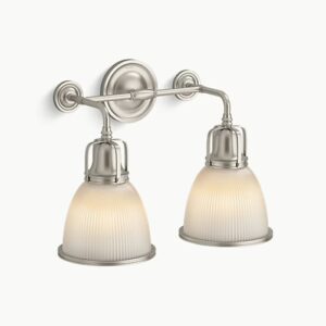 Kohler Hauksbee 32282-SC02-BNL Sconce Bell 2-Light Wall Nickel