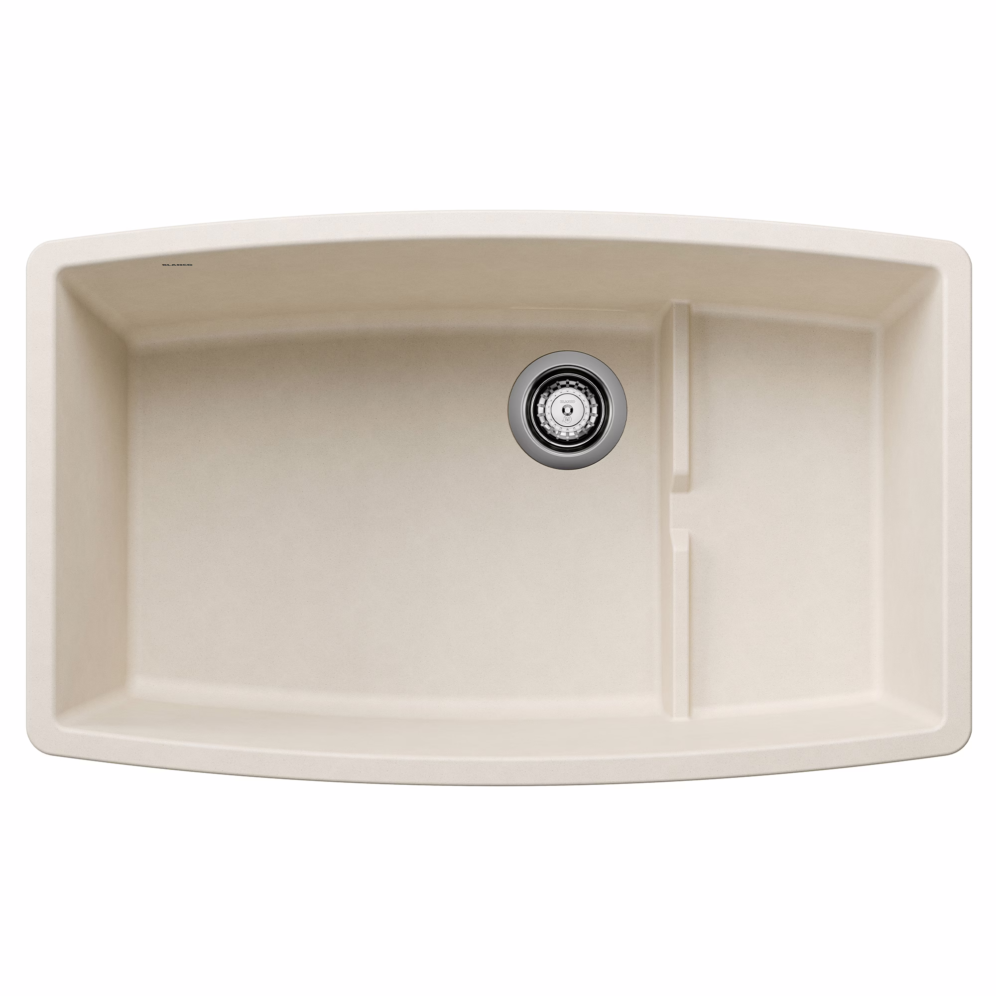 Performa Cascade SILGRANIT 32" Single Bowl Undermount Kitchen Sink with Colander - Soft White
