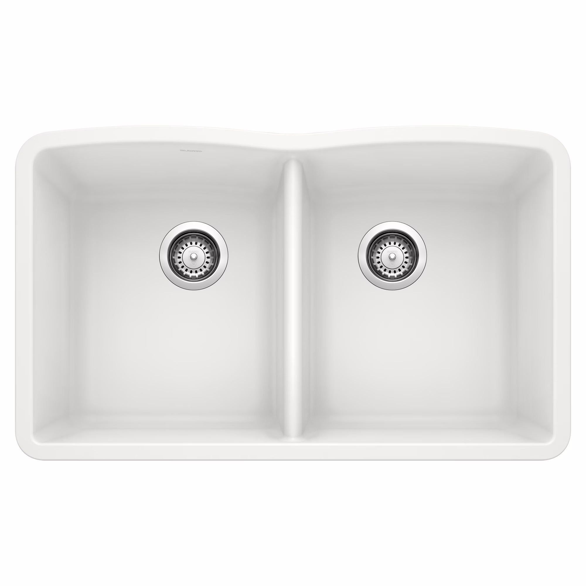 Diamond SILGRANIT 32" 50/50 Double Bowl Undermount Kitchen Sink - White