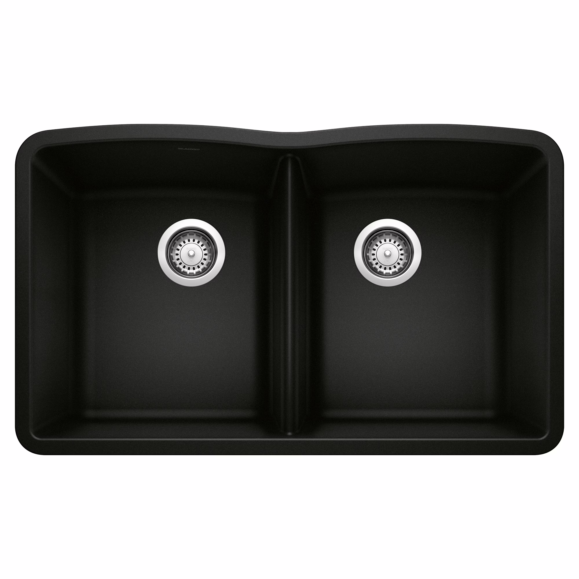 Diamond SILGRANIT 32" 50/50 Double Bowl Undermount Kitchen Sink - Coal Black
