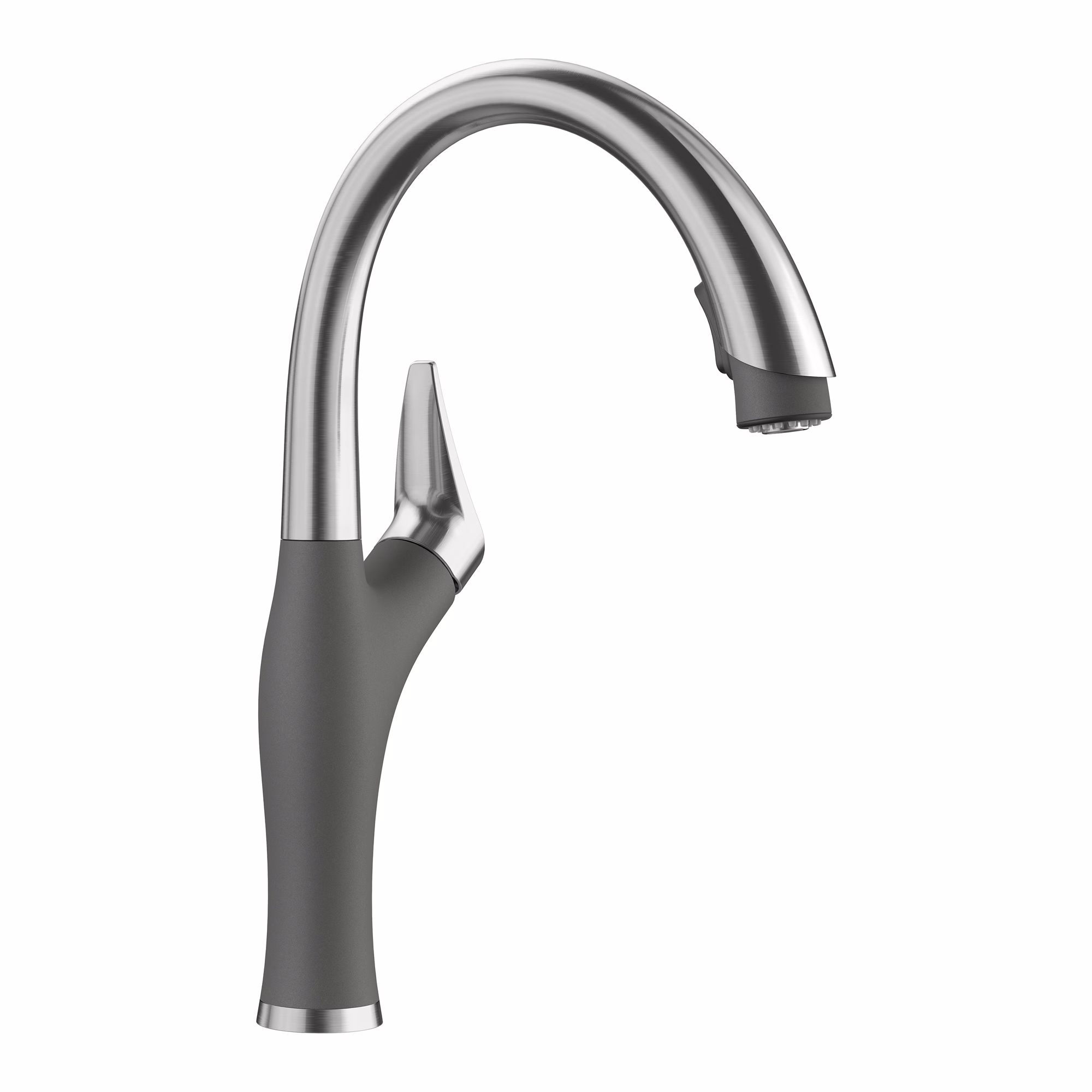 Artona Pull-Down Dual-Spray Kitchen Faucet - PVD Steel/Cinder