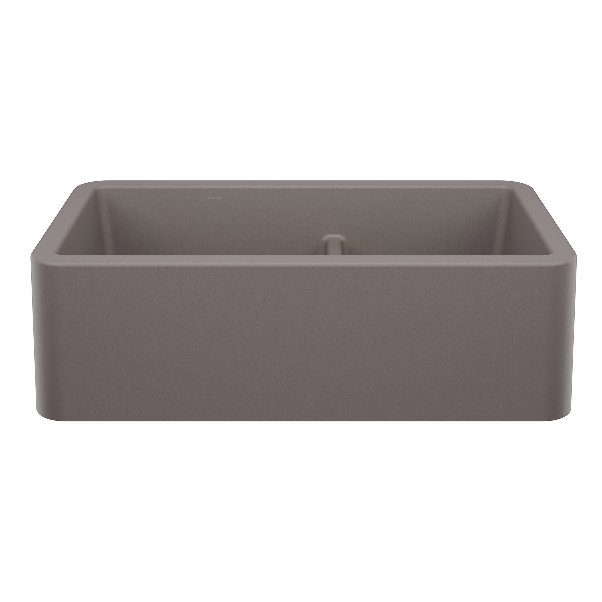 Ikon SILGRANIT 33" Double Bowl Apron-Front Farmhouse Sink with Low Divide - Volcano Gray