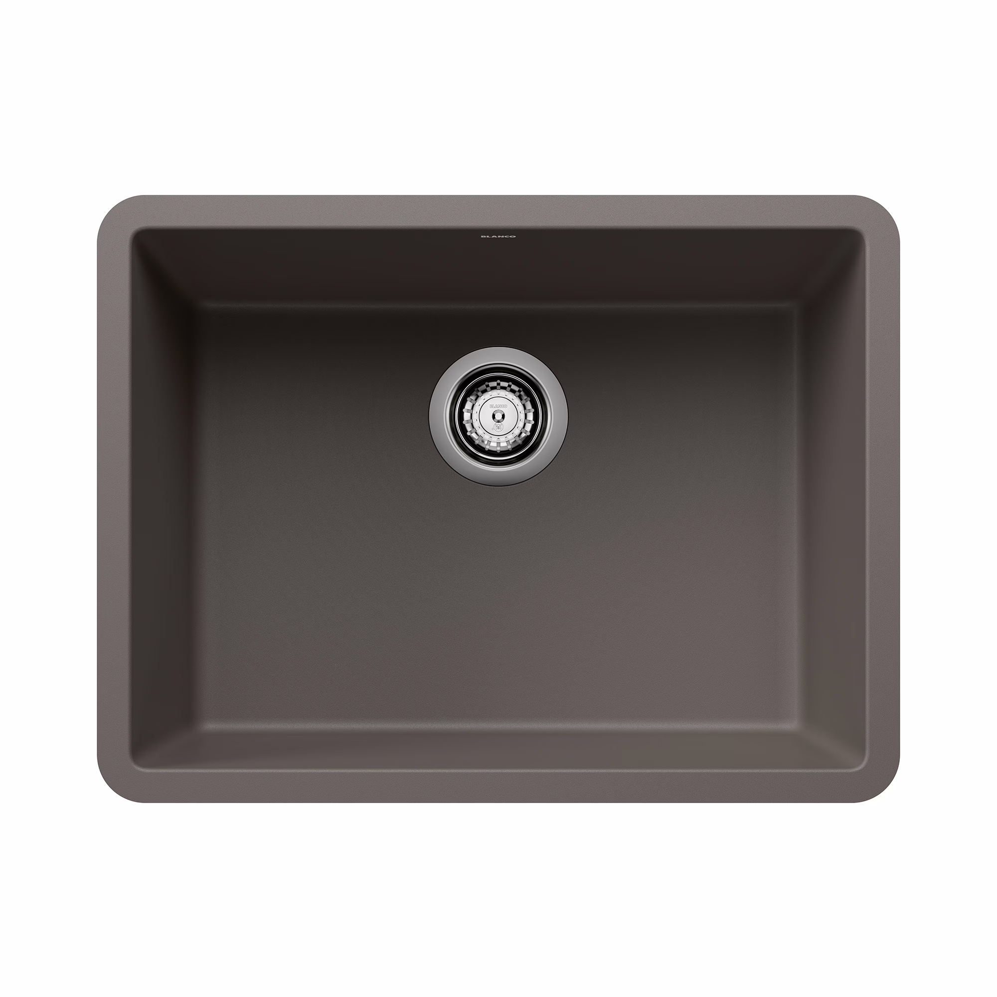 Precis SILGRANIT 24" Single Bowl Undermount Kitchen Sink - Volcano Gray