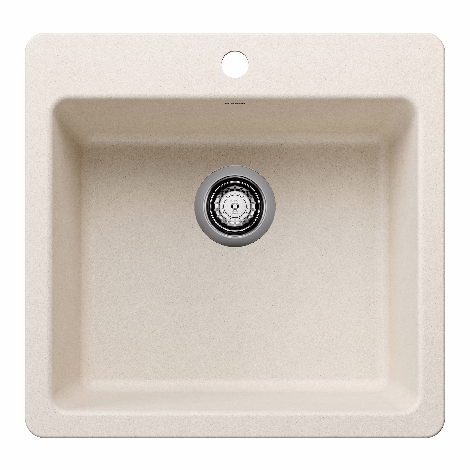 Liven SILGRANIT 21" Single Bowl Dual Mount Kitchen Sink - Soft White
