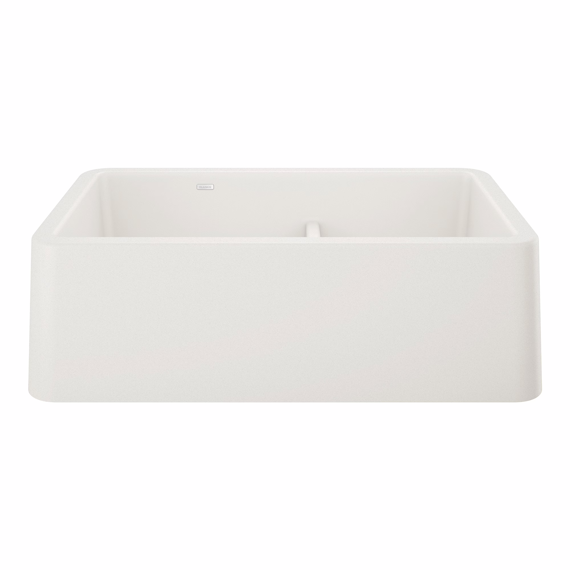 Ikon SILGRANIT 33" Double Bowl Apron-Front Farmhouse Sink with Low Divide - White